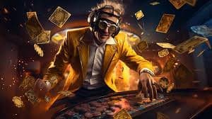 Live casino table with dealer stream and betting interface